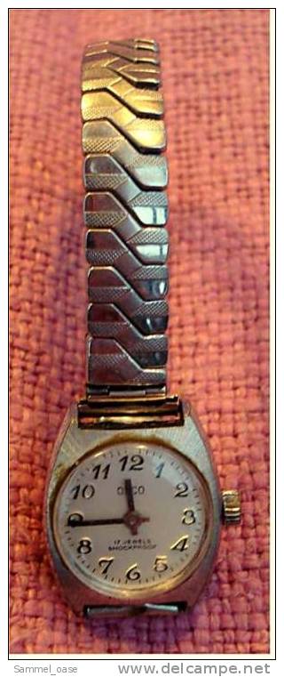Alte OSCO Damen-Armbanduhr ,17 Jewels Shockproof , Mit Handaufzug , Mechanisch - Other & Unclassified