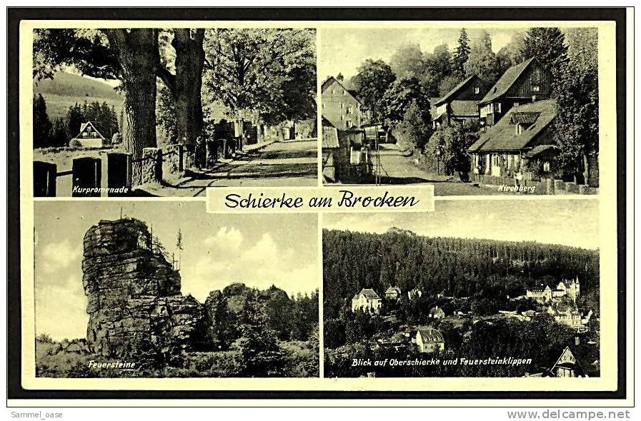 Schierke  Oberharz  -  Mehrbildkarte  Ansichtskarte Ca.1955    (1180) - Schierke