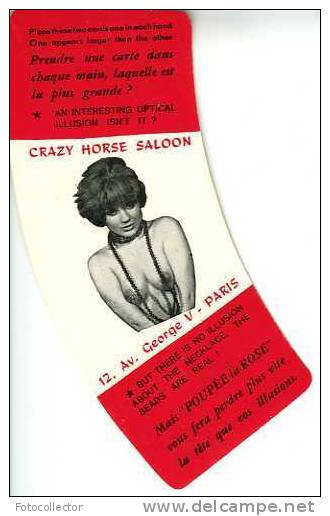 Crazy Horse Saloon 12 Av Georges V Paris - Publicités