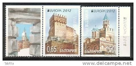 BULGARIA - 2012 - EUROPE-CEPT - 2v ** Serie De Carnet  Avec Vignet - 2012