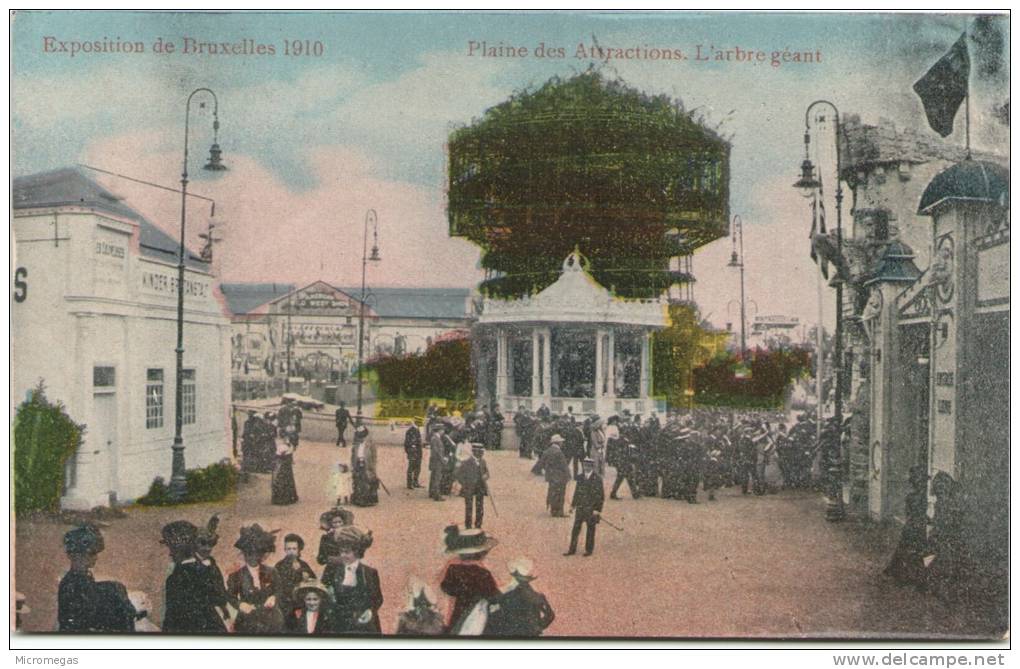 Exposition De BRUXELLES 1910 - Plaine Des Attractions - L'Arbre Géant - Expositions Universelles