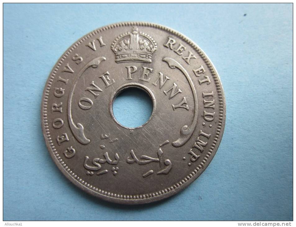 1937 British West Africa Rex Et Ind: Imp: Georgius VI Colonie Anglaise Royaume-Uni Pièce De Monnaie One Penny George VI - Kolonies