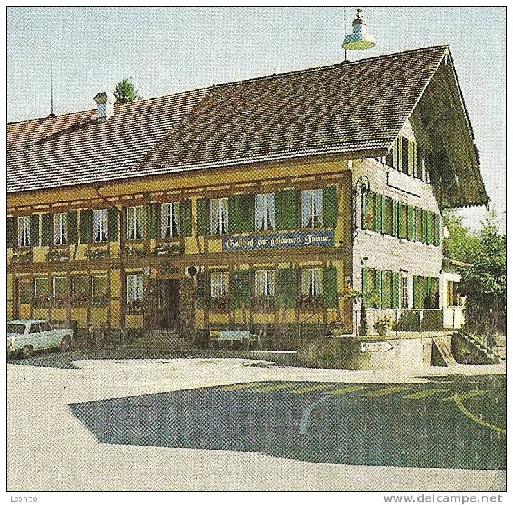 RIGGISBERG Gasthof Und Metzgerei ZUR GOLDENEN SONNE - Riggisberg 