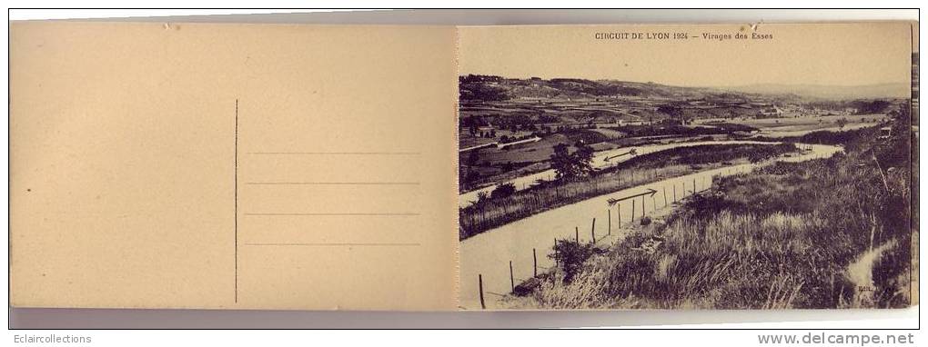 Sport  Automobile   Lyon Circuit 1924    Carnet De 15 VueS - Andere & Zonder Classificatie