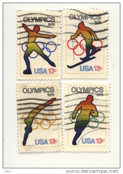 Used Stamps Olympic Games Montreal 1976 From USA - Ete 1976: Montréal