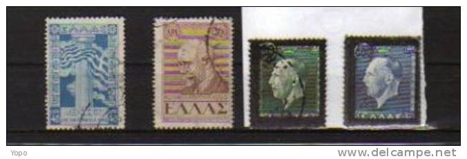 Grèce, Divers1946- 47, 4 Timbres, Oblitéré - Usados