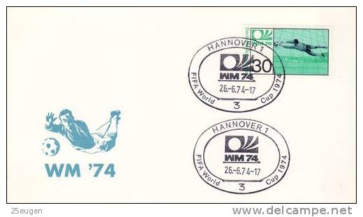 GERMANY 1974 WORLD CUP  POSTMARK - 1974 – Germania Ovest