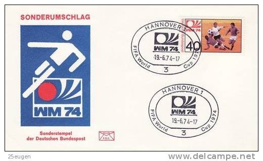 GERMANY 1974 WORLD CUP  POSTMARK - 1974 – Germania Ovest