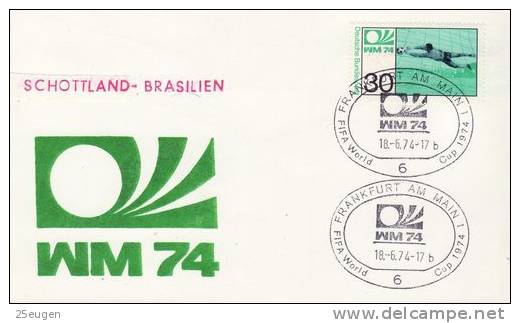 GERMANY 1974 WORLD CUP  POSTMARK - 1974 – Germania Ovest