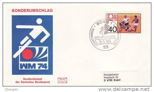 GERMANY 1974 WORLD CUP  POSTMARK - 1974 – Germania Ovest