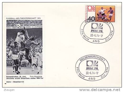 GERMANY 1974 WORLD CUP  POSTMARK - 1974 – Germania Ovest