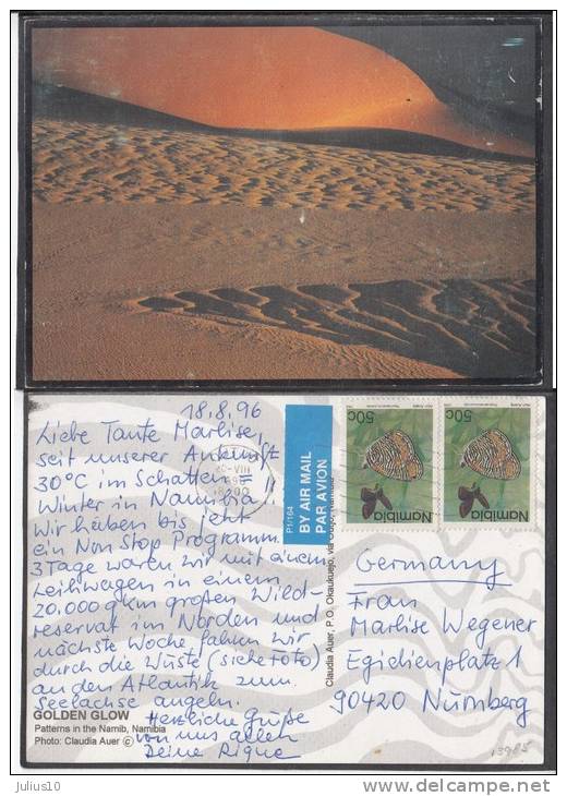 NAMIBIA Desert 1996 Used Postcard Sent To Germany #13985 - Namibie