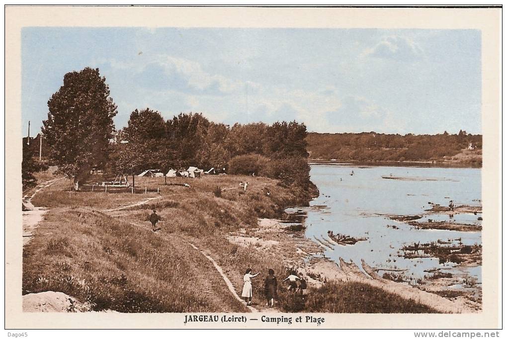 JARGEAU (Loiret)  - Camping Et Plage - Jargeau