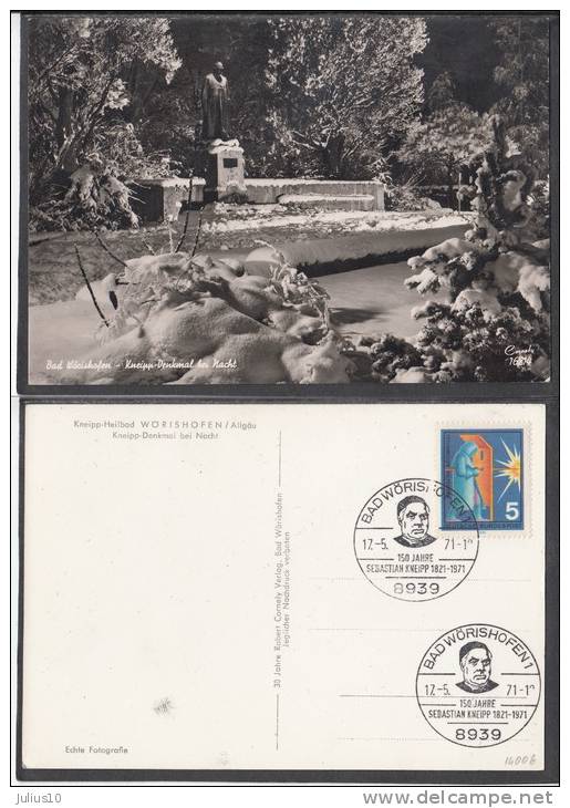 GERMANY Worishofen Allgau Kneipp-Heilbad 1971 Postcard #14006 - Pfronten