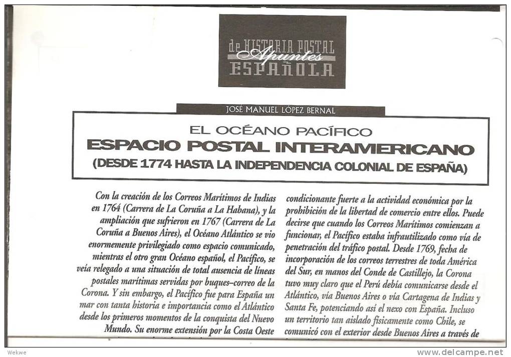 Espacio Postal Interamricana - Correo Marítimo E Historia Postal