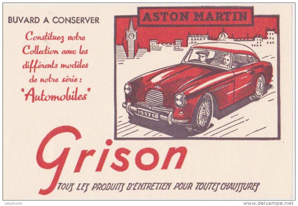 Buvars Ancien "Grison" Produits D'entretien Pour Chaussures  (série Automobile : Aston Martin) - Schuhe