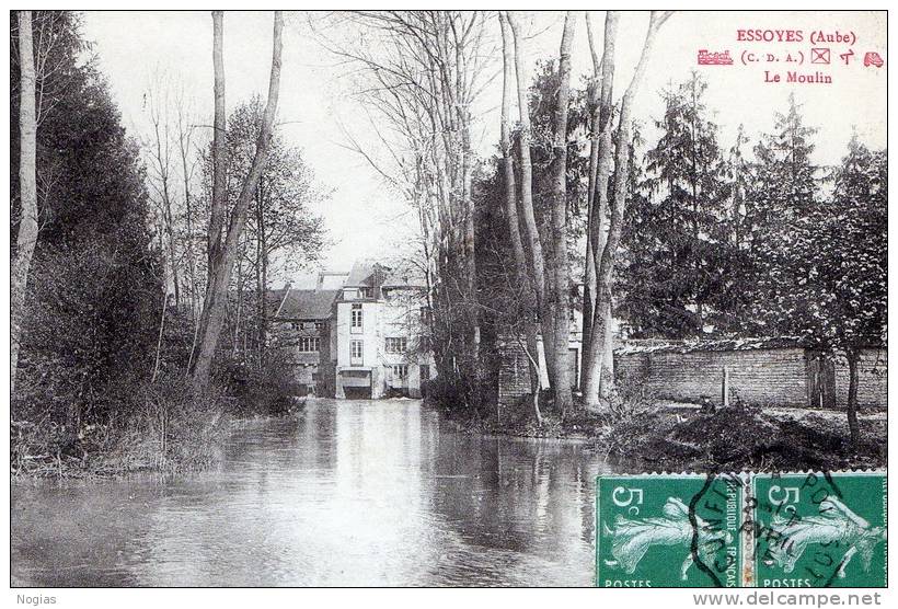 ESSOYES - TRES BELLE CARTE DU MOULIN -  TOP !!! - Essoyes