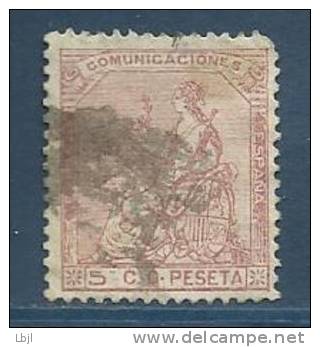 ESPAGNE , SPAIN , 5 C , Allégorie De La République , 1873 , N° Y&T 131 - Usados