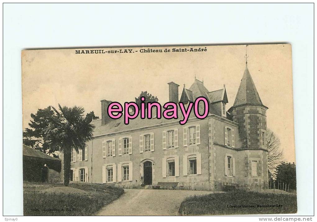 Br - 85 - MAREUIL Sur LAY - Chateau De Saint André - édit. Guitton - - Mareuil Sur Lay Dissais