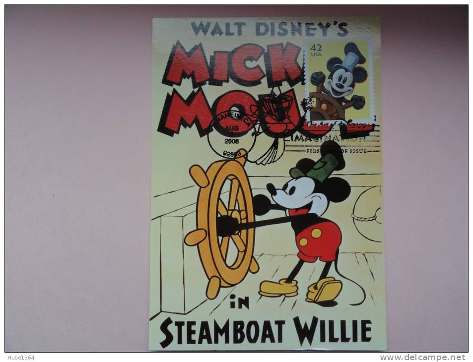 CARTE MAXIMUM MAXIMUM CARD STEAMBOAT WILLIE USA - Actors