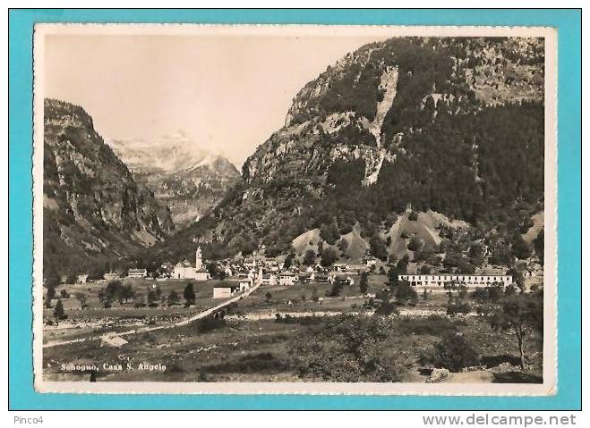 SVIZZERA GROTTO EFRA - SONOGNO CASA S. ANGELO CARTOLINA FORMATO GRANDE VIAGGIATA NEL 1952 - Sonogno