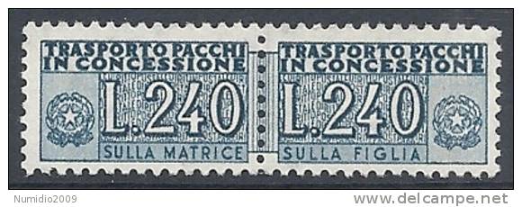 1955-81 ITALIA PACCHI IN CONCESSIONE 240 LIRE MNH ** - RR10527-4 - Concessiepaketten