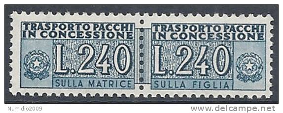 1955-81 ITALIA PACCHI IN CONCESSIONE 240 LIRE MNH ** - RR10527-5 - Colis-concession