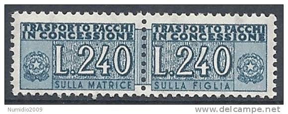1955-81 ITALIA PACCHI IN CONCESSIONE 240 LIRE MNH ** - RR10527-6 - Colis-concession