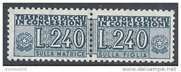 1955-81 ITALIA PACCHI IN CONCESSIONE 240 LIRE MNH ** - RR10527-7 - Pacchi In Concessione