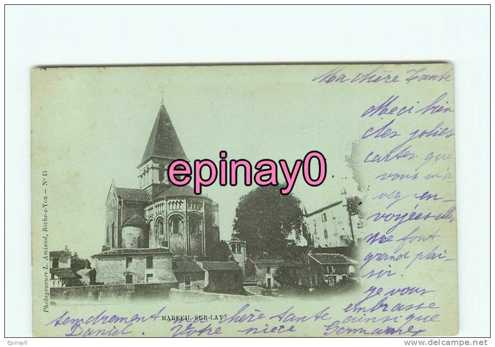 Br - 85 - MAREUIL Sur LAY - Eglise - édit.Amiaud - - Mareuil Sur Lay Dissais