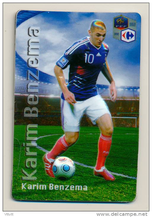 MAGNET : KARIM BENZEMA, Football Coupe De Monde 2010 , Equipe De France, Carrefour - Sports