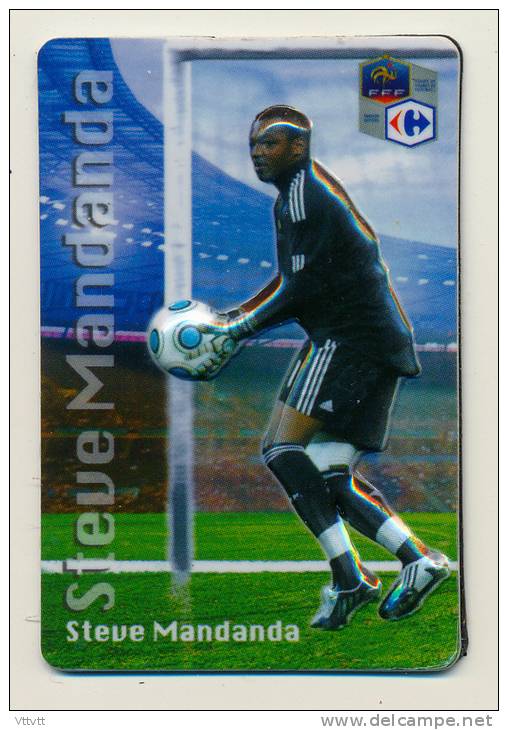 MAGNET : STEVE MANDANDA, Football Coupe De Monde 2010 , Equipe De France, Carrefour - Sport