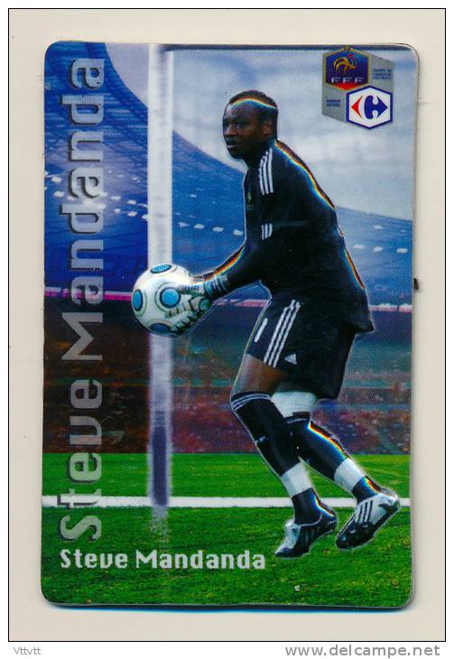 MAGNET : STEVE MANDANDA, Football Coupe De Monde 2010 , Equipe De France, Carrefour - Sports