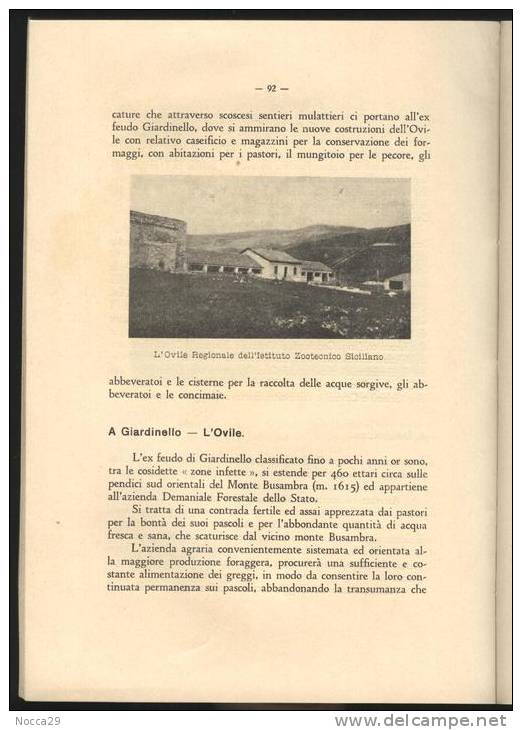 OPUSCOLO ILLUSTRATO 1931 GODRANO(PALERMO) - ISTITUTO SPERIMENTALE ZOOTECNICO - Geneeskunde, Biologie, Chemie