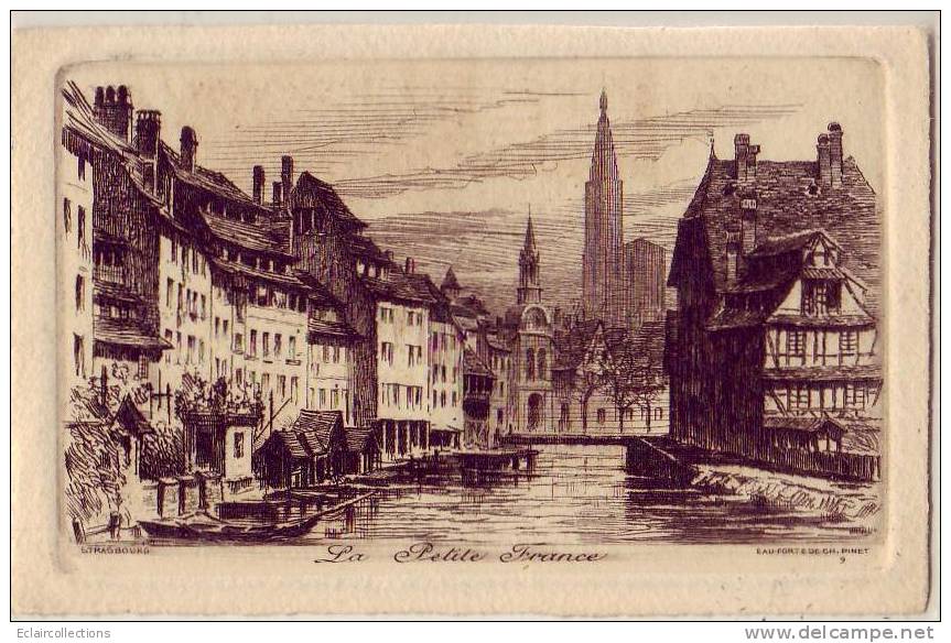 Strasbourg      67        La Petite France  Eau Forte (voir Scan) - Strasbourg