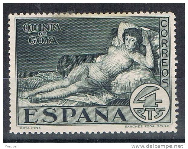 Sello 4 Pts La Maja Desnuda De GOYA 1930, Num 514 * - Nuovi