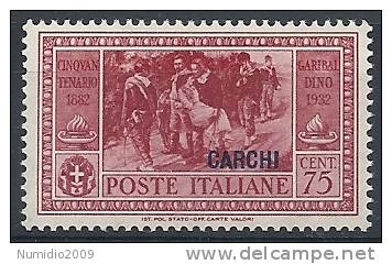 1932 EGEO CARCHI GARIBALDI 75 CENT MNH ** - RR10545 - Egée (Carchi)