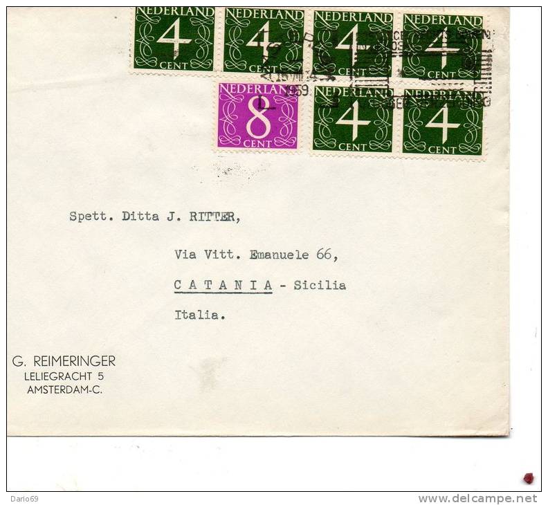 1959   LETTERA RACC. - Storia Postale