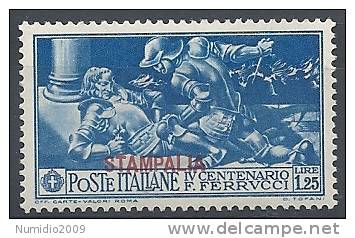 1930 EGEO STAMPALIA FERRUCCI 1,25 LIRE MNH ** - RR10549 - Egée (Stampalia)