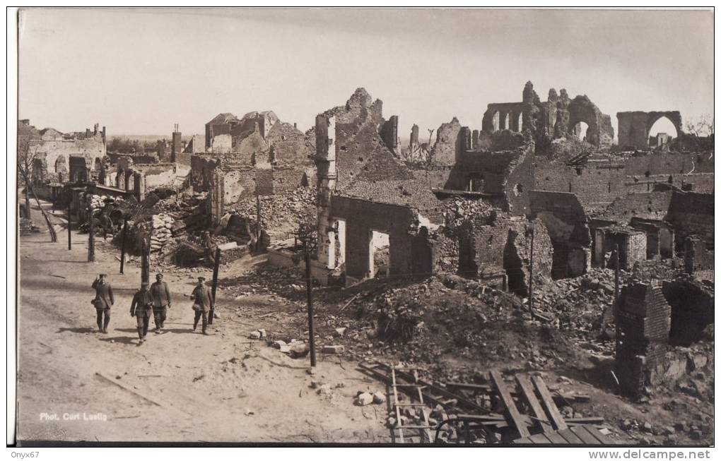 Carte Photo  Militaire Allemand - MESSINES-MESEN  (Belgique-Flandre) - Ville En Ruine - Feldpost - - Mesen