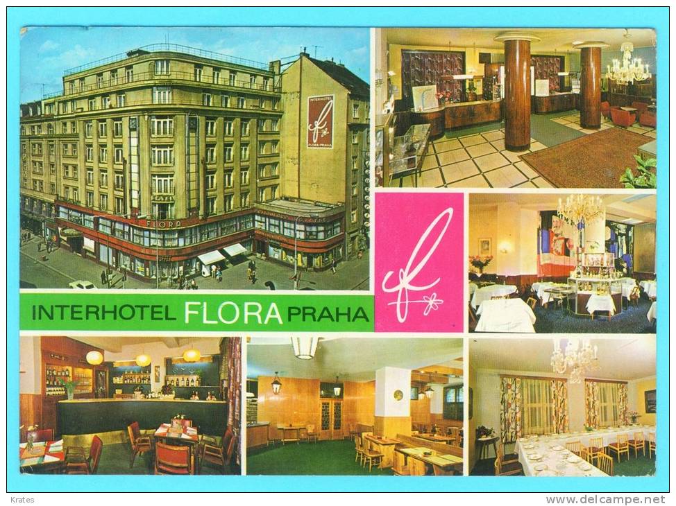 Postcard - Praha, Hotel Flora         (V 12183) - Czech Republic