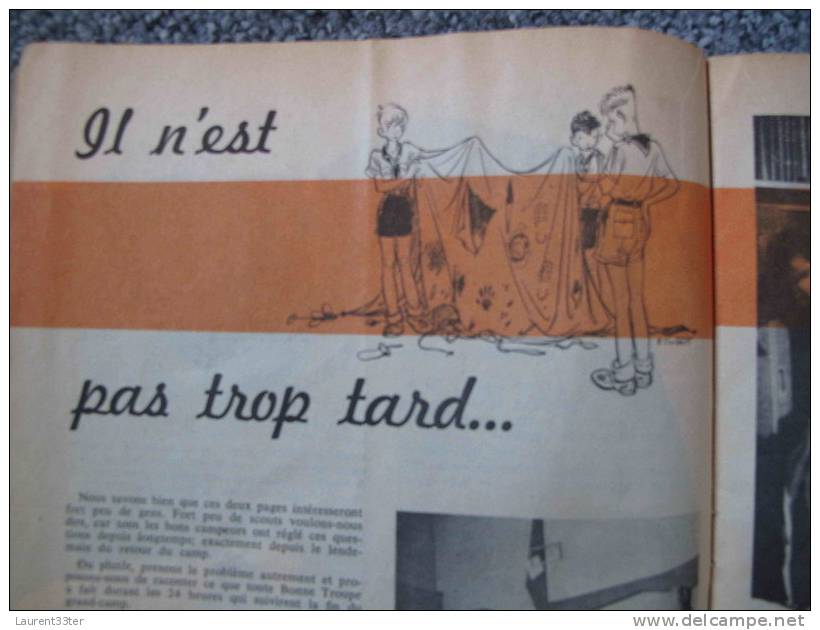 Revue SCOUT Octobre 1958 N°348 Couverture Et Illustrations De JOUBERT - Padvinderij