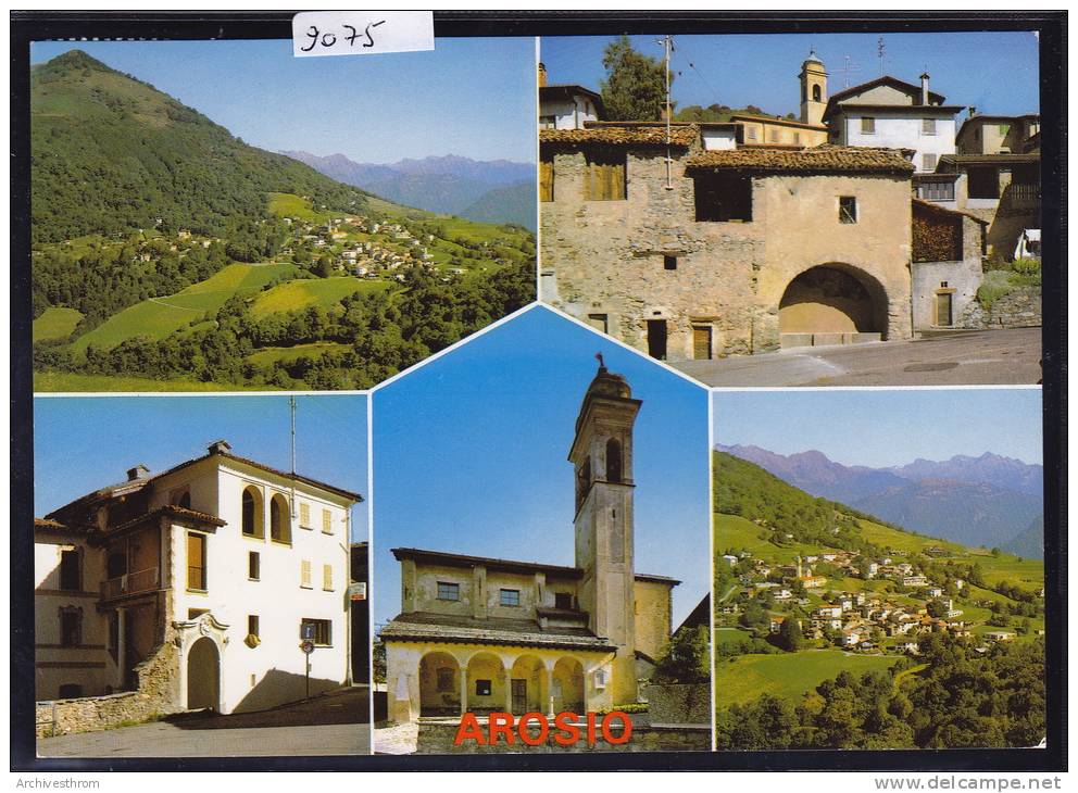 Arosio (870 M.) - Malcantone : Multivues E La Chiesa San Michele ; Form. 10 / 15 (9075) - Malcantone