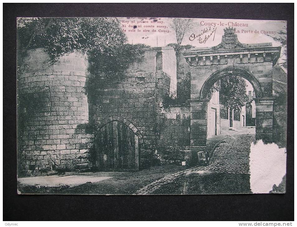 Coucy-le-Chateau,La Porte De Chauny 1908 - Picardie