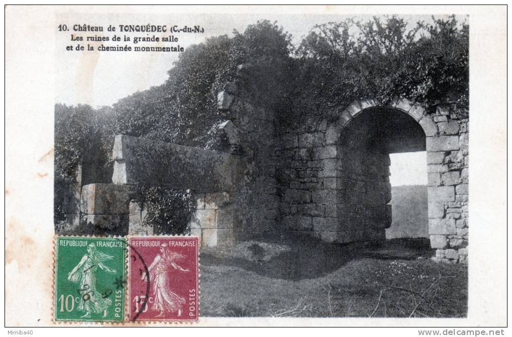 TONQUEDEC - Le Château Les Ruines De La Grande Salle Et De La Cheminée Monumentale (10) - Tonquédec