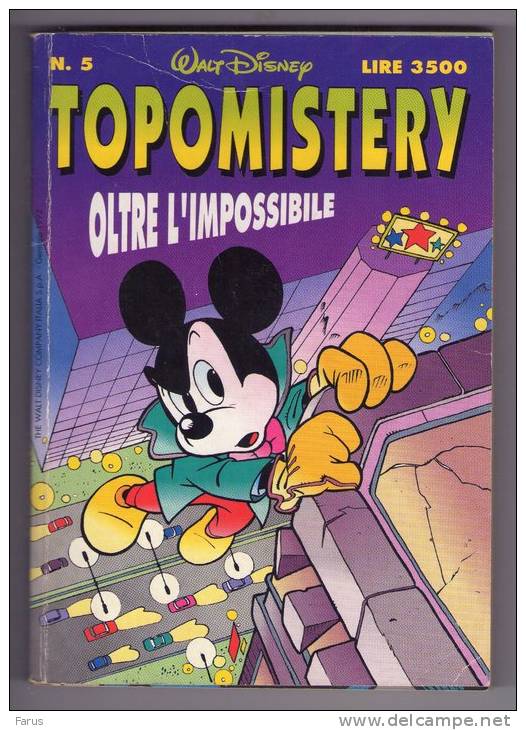 Topomistery 3 Volumi N° 1 - 2 - 5 Topolino - Disney Fumetti - Disney