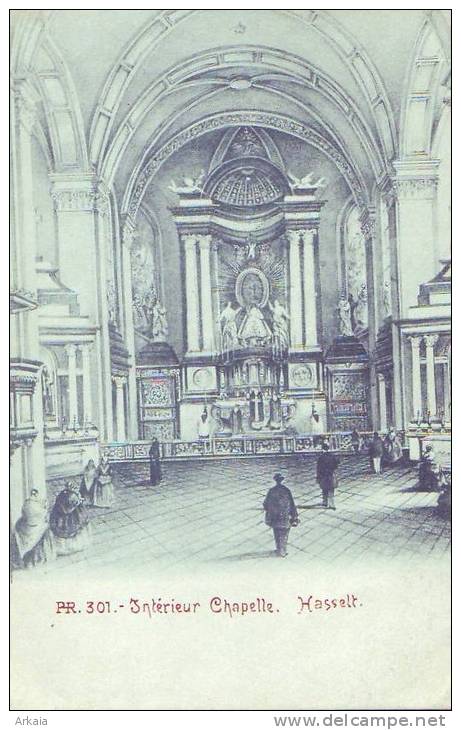 HASSELT = Chapelle - Intérieur - Carte Animée (vierge) - Hasselt