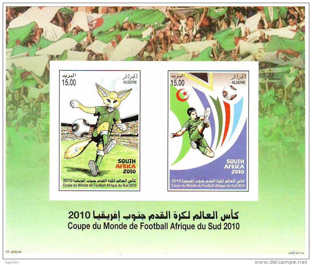 ALGERIA 2010 - 1 Sheetlet MNH** - South Africa FIFA World Cup Coupe Du Monde De Football - Afrique Du Sud - Fennec - 2010 – África Del Sur
