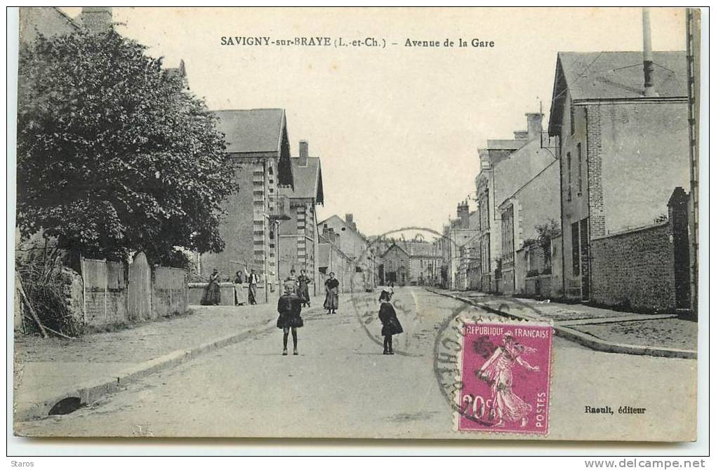 SAVIGNY-SUR-BRAYE - Avenue De La Gare - Autres & Non Classés