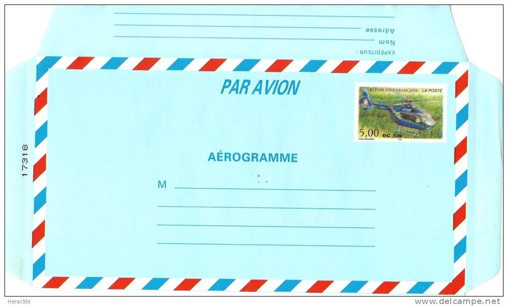 FCE - Aérogramme 1996 Neuf ** - Lettres & Documents